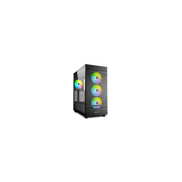 Sharkoon REBEL C50 RGB ATX - Full Tower - PC - Schwarz - ATX - micro ATX - Mini-ITX - Metall - Gehärtetes Glas - Multi