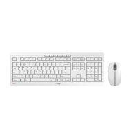 Cherry Stream Desktop Recharge - Volle Größe - RF Wireless - QWERTY - Grau - Maus enthalten