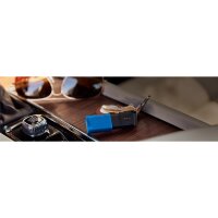 Kingston DataTraveler Exodia M - 64 GB - USB Typ-A - 3.2 Gen 1 (3.1 Gen 1) - Dia - 10 g - Schwarz - Blau