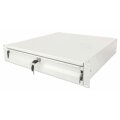 Intellinet 19" Schublade - 2 HE - abschließbar - 466 mm Tiefe - für Schränke ab 600 mm Tiefe - grau - Schubladeneinheit - Stahl - Grau - 1 Stück(e) - 8 kg