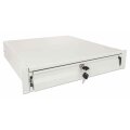Intellinet 19" Schublade - 2 HE - abschließbar - 466 mm Tiefe - für Schränke ab 600 mm Tiefe - grau - Schubladeneinheit - Stahl - Grau - 1 Stück(e) - 8 kg