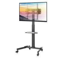 Techly ICA-TR21L - Multimedia-Wagen - Schwarz - Flachbildschirm - 35 kg - 5 kg - 81,3 cm (32")