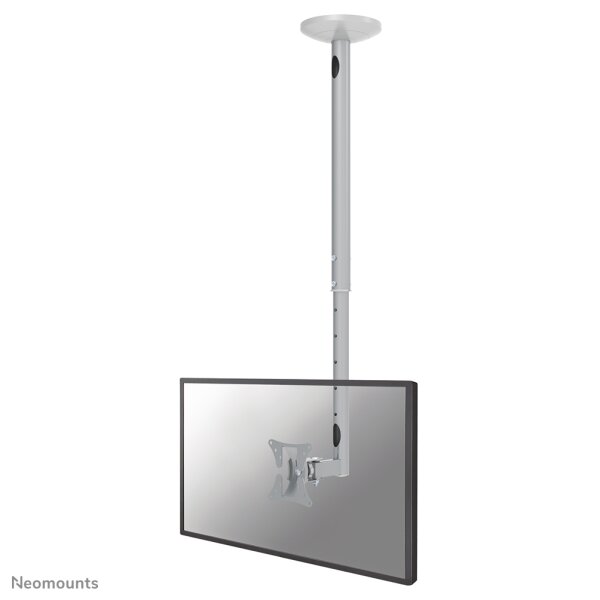Neomounts FPMA-C050SILVER Monitor-/TV-Deckenhalterung 10-30" - H 60-85 cm - 20 kg - 25,4 cm (10") - 76,2 cm (30") - 50 x 50 mm - 100 x 100 mm - 600 - 850 mm