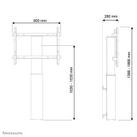 Neomounts PLASMA-W2250BLACK TV-Bodenständer...