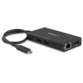 StarTech.com USB-C Multiport Adapter - USB-C Tragbare Docking station mit 4k HDMI - 60W Power Delivery Pass-Through - GbE - 2x USB-A 3.0 Hub - Tragbares Mini USB Typ-C Dock für Laptop - Kabelgebunden - USB 3.2 Gen 1 (3.1 Gen 1) Type-C - 60 W - USB Typ-C -