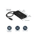 StarTech.com USB-C Multiport Adapter - USB-C Tragbare Docking station mit 4k HDMI - 60W Power Delivery Pass-Through - GbE - 2x USB-A 3.0 Hub - Tragbares Mini USB Typ-C Dock für Laptop - Kabelgebunden - USB 3.2 Gen 1 (3.1 Gen 1) Type-C - 60 W - USB Typ-C -