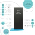 i-tec USB 3.0/USB-C Dual HDMI Docking Station - Kabelgebunden - USB 3.2 Gen 1 (3.1 Gen 1) Type-A - 3,5 mm - 10,100,1000 Mbit/s - Schwarz - AC