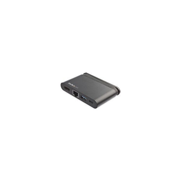 StarTech.com USB C Multiport Adapter - Tragbares USB-C Dock mit 4K HDMI - 100W PD 3.0 Pass-Through - 1x USB-A - 1x USB-C - GbE - Thunderbolt 3 und USB Typ C Laptop Travel Dock - Mac & Windows - Kabelgebunden - USB 3.2 Gen 1 (3.1 Gen 1) Type-C - 100 W - US