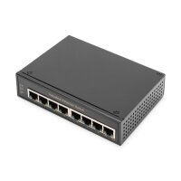 DIGITUS 8 Port Gigabit Ethernet Netzwerk Switch,Industrial, Unmanaged