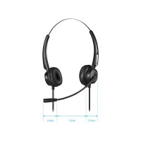 SANDBERG USB Office Headset Pro Stereo - Kabelgebunden - Büro/Callcenter - 20 - 20000 Hz - 115 g - Kopfhörer - Schwarz