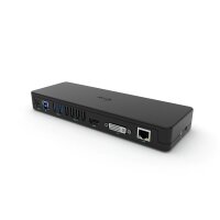 i-tec USB 3.0 / USB-C Dual Display Docking Station HDMI DVI + VGA - Kabelgebunden - USB 3.2 Gen 1 (3.1 Gen 1) Type-A - 3,5 mm - 10,100,1000 Mbit/s - Schwarz - Kensington