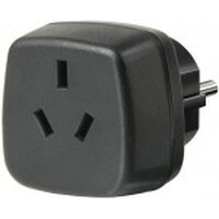 Brennenstuhl Travel Adapter Australia - China/earthed - Schwarz