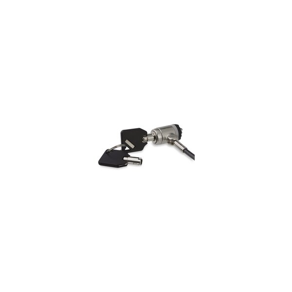 StarTech.com Laptopschloss mit Kabel - Sperrtaste - 2 m - Kensington - 2 Schlüssel - Schwarz - Silber