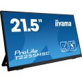 Iiyama ProLite 21.5” (54.5 cm) Optical-Bonded-PCAP 10-Touchpunkt-Monitor mit IPS-Panel-Technologie - Edge-to-Edge-Glasdesign - Anti-Fingerprint-Beschichtung - aktiver Stylus-Unterstützung (MPP 2.0) und einem flexiblem Standfuß - 54,6 cm (21.5") - 1920 x 1