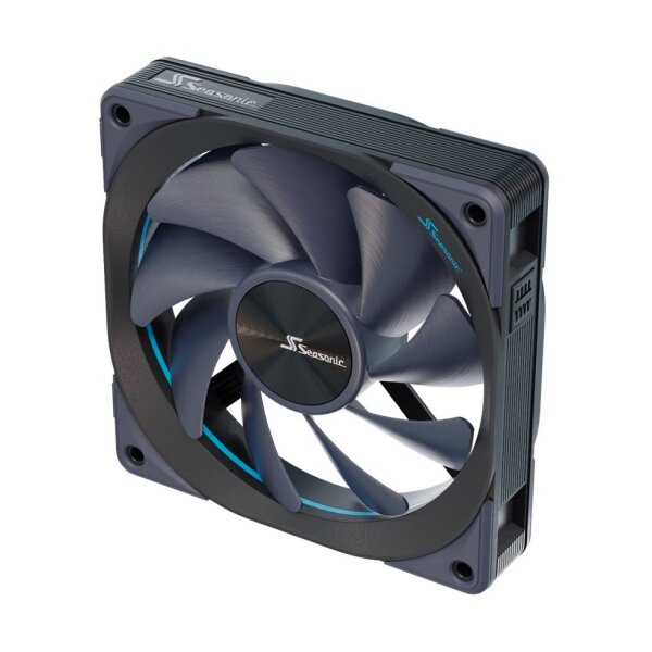Seasonic MagFlow 3-Fan Kit - Ventilator - 12 cm - 600 RPM - 2000 RPM - 63,33 cfm - Schwarz