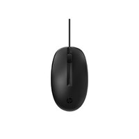HP 128 Lasermaus (kabelgebunden) - Beidhändig - Laser - USB Typ-A - 1200 DPI - Schwarz