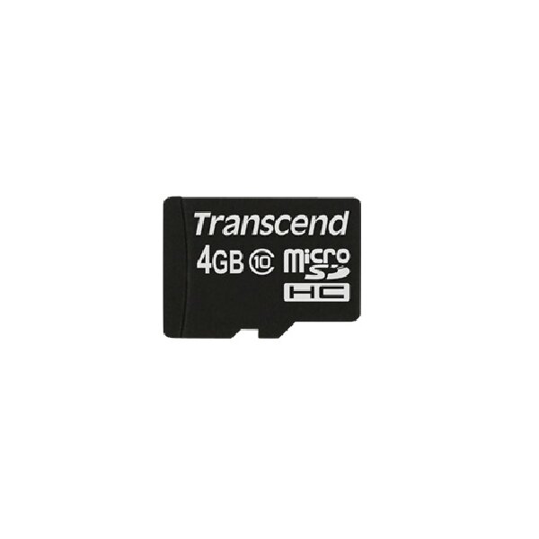 Transcend TS4GUSDC10 - 4 GB - MicroSDHC - Klasse 10 - NAND - 90 MB/s - Schwarz