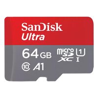 SanDisk 64GB Ultra microSDXC 140MBs+Adapt 2Pack -...