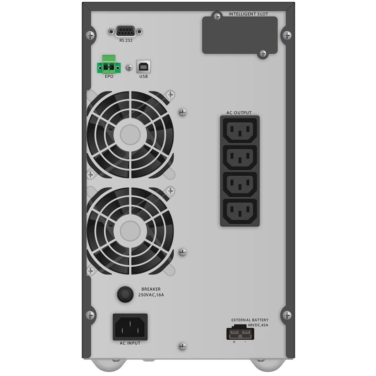 PowerWalker VFI 2000 TGB - Doppelwandler (Online) - 2 kVA - 1800 W - Sine - 176 V - 300 V