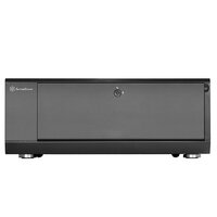 SilverStone GD10 - HTPC - PC - Aluminium - Kunststoff - Stahl - Schwarz - ATX,CEB,uATX - Seite