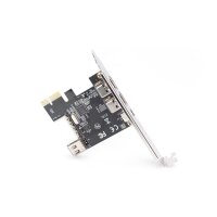 DIGITUS PCI Express Karte, Firewire 1394a (3+1 Port)