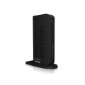 ICY BOX IB-DK2252AC - Kabelgebunden - USB 3.2 Gen 1 (3.1 Gen 1) Type-C - 10,100,1000 Mbit/s - Schwarz - 5 Gbit/s - 4K Ultra HD