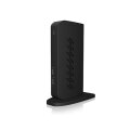 ICY BOX IB-DK2252AC - Kabelgebunden - USB 3.2 Gen 1 (3.1 Gen 1) Type-C - 10,100,1000 Mbit/s - Schwarz - 5 Gbit/s - 4K Ultra HD
