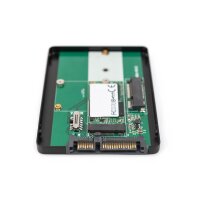 DIGITUS 2,5" SATA Festplattenadapter M.2 oder mSATA