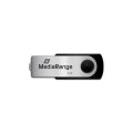 MEDIARANGE MR908 - 8 GB - USB Type-A / Micro-USB - 2.0 - 13 MB/s - Drehring - Schwarz - Silber