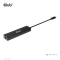 Club 3D USB Gen1 Type-C - 6-in-1 Hub with HDMI 8K30Hz - 2xUSB Type-A - RJ45 and 2xUSB Type-C - Data and PD charging 100 watt - USB 3.2 Gen 1 (3.1 Gen 1) Type-C - 100 W - 1.4/2.3 - 100,1000 Mbit/s - Schwarz - 8K Ultra HD