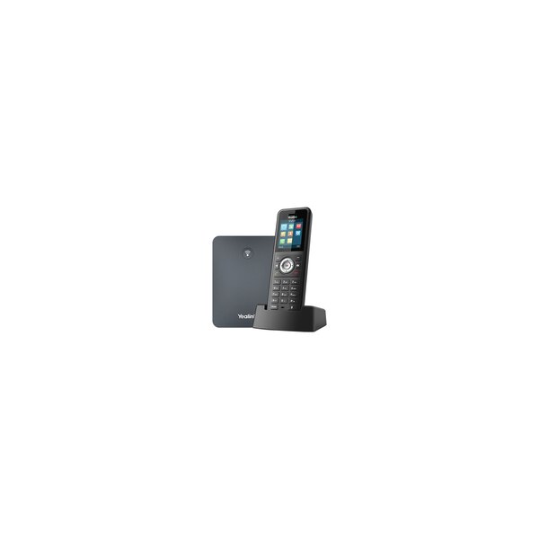 Yealink W79P - IP-Mobiltelefon - Schwarz - Kabelloses Mobilteil - Tisch/Wand - 50 m - 300 m