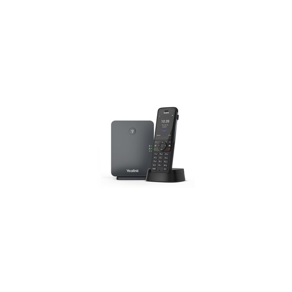 Yealink W78P - IP-Telefon - Schwarz - Kabelloses Mobilteil - Tisch/Wand - 50 m - 300 m