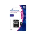 MEDIARANGE 8GB microSDHC - 8 GB - MicroSDHC - Klasse 10 - Schwarz