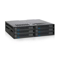 Icy Dock MB326SP-B - Serial ATA III - 2.5 Zoll - 438 g - Rack (1U) - Schwarz