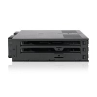 Icy Dock MB326SP-B - Serial ATA III - 2.5 Zoll - 438 g - Rack (1U) - Schwarz