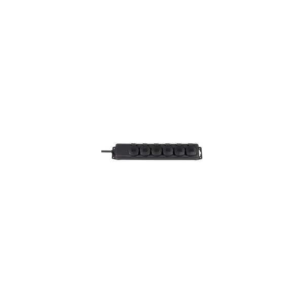 Brennenstuhl BN-1159970 - 2 m - 6 AC-Ausgänge - IP44 - Schwarz - Neopren - Kautschuk - Schwarz