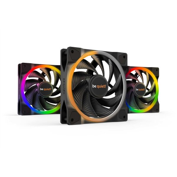 Be Quiet! Light Wings | 120mm PWM Triple Pack high-speed - Ventilator - 12 cm - 2500 RPM - 88,86 m³/h - Schwarz