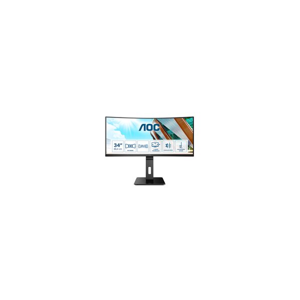 AOC P2 CU34P2A - 86,4 cm (34") - 3440 x 1440 Pixel - Quad HD - LED - 1 ms - Schwarz