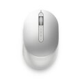 Dell Pro Premium kompakte Maus – MS7421W - Platinum Silver (silber) - Beidhändig - Optisch - RF Wireless + Bluetooth - 1600 DPI - Platin - Silber