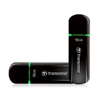 Transcend JetFlash 600 - 16 GB - USB Typ-A - 2.0 - Kappe - 10,3 g - Schwarz