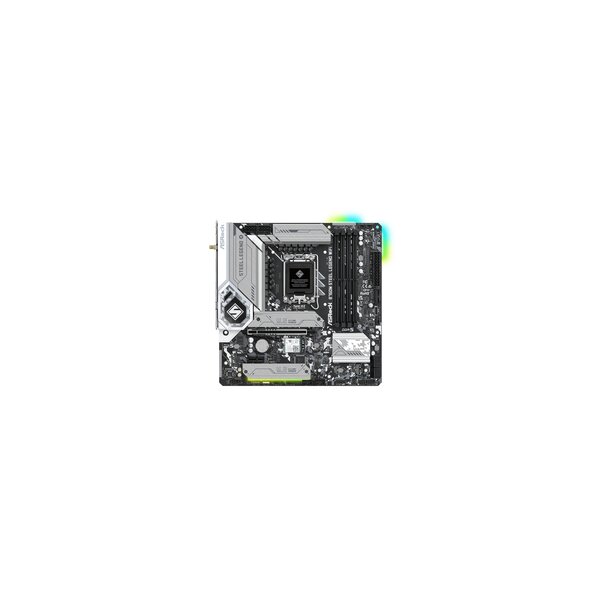 ASRock B760M Steel Legend WiFi - Intel - LGA 1700 - Intel® Core™ i5 - Intel® Core™ i7 - Intel® Core™ i9 - DDR5-SDRAM - 128 GB - DIMM