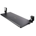 StarTech.com Untertisch Ausziehbare Tastaturablage - Höhenverstellbare Tastaturhalterung mit Tischklemmen - bis zu 12kg - Computertisch/Schreibtisch Tastaturauszug/Tastatureinschub - Schwarz - 12 kg - 32 mm - 700 x 310 mm - 830 mm - 340 mm