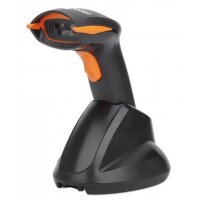 Manhattan Wireless 2D Barcodescanner - 250 mm Scanreichweite - USB-Anschluss - kabellose Reichweite bis zu 80 m - Schutzklasse IP42 - Tragbares Barcodelesegerät - 1D/2D - CCD - Codabar - Code 11 - Code 128 - Code 39 - Code 93 - EAN-13 - EAN-8 - GS1 DataBa