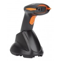 Manhattan Wireless 2D Barcodescanner - 250 mm Scanreichweite - USB-Anschluss - kabellose Reichweite bis zu 80 m - Schutzklasse IP42 - Tragbares Barcodelesegerät - 1D/2D - CCD - Codabar - Code 11 - Code 128 - Code 39 - Code 93 - EAN-13 - EAN-8 - GS1 DataBa