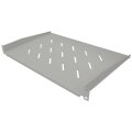 Intellinet 19" Fachboden zur Frontmontage - 1 HE - Montage an den beiden vorderen Profilschienen - 350 mm Tiefe - perforiert - grau - Regalboden - Grau - Stahl - 25 kg - 1U - 48,3 cm (19 Zoll)