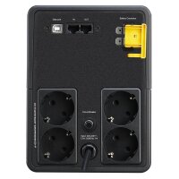APC Back-UPS 1200 VA - 230 V - AVR - 4 Schuko Ausgänge - Line-Interaktiv - 1,2 kVA - 650 W - Sine - 140 V - 300 V