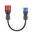 go-e Adapter Gemini flex 11 kW auf CEE blau 16 A - Schwarz - Gerade - Gerade - IP55 - 11 kW - 16 A