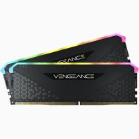 Corsair Vengeance RGB CMG32GX4M2D3600C18 - 32 GB - 2 x 16 GB - DDR4 - 3600 MHz - 288-pin DIMM - Schwarz