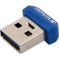 Verbatim Store n Stay NANO - USB 3.0-Stick 64 GB - Blau - 64 GB - USB Typ-A - 3.2 Gen 1 (3.1 Gen 1) - Kappe - 3 g - Blau