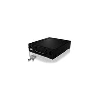 ICY BOX IB-148SSK-B - 13,3 cm (5.25") - Speicherlaufwerkbehälter - 2.5/3.5" - SATA - SATA II - SATA III - Serial Attached SCSI (SAS) - Schwarz - Metall